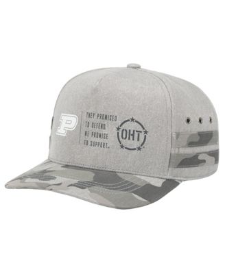 Men's and Women's  Gray Purdue Boilermakers OHT Squad Podium Adjustable Hat