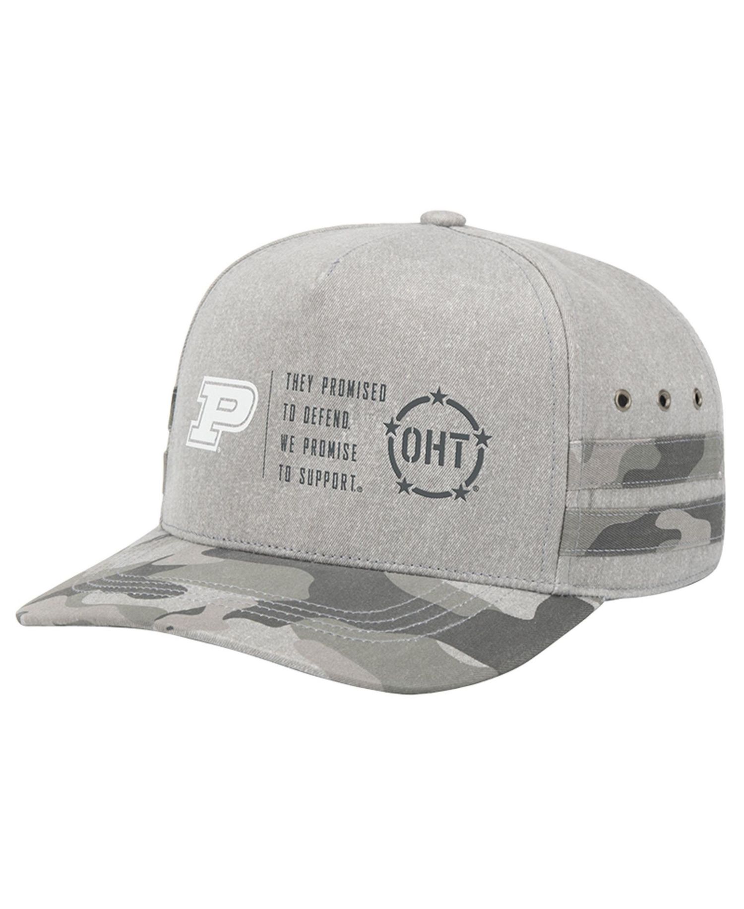 Men's and Women's Gray Purdue Boilermakers OHT Squad Podium Adjustable Hat