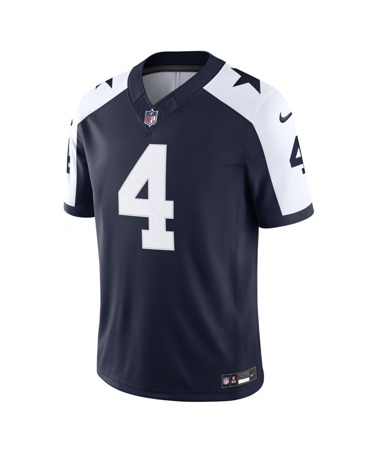 Men's Dak Prescott Navy Dallas Cowboys Alternate Vapor F.U.S.E. Stitched Limited Jersey