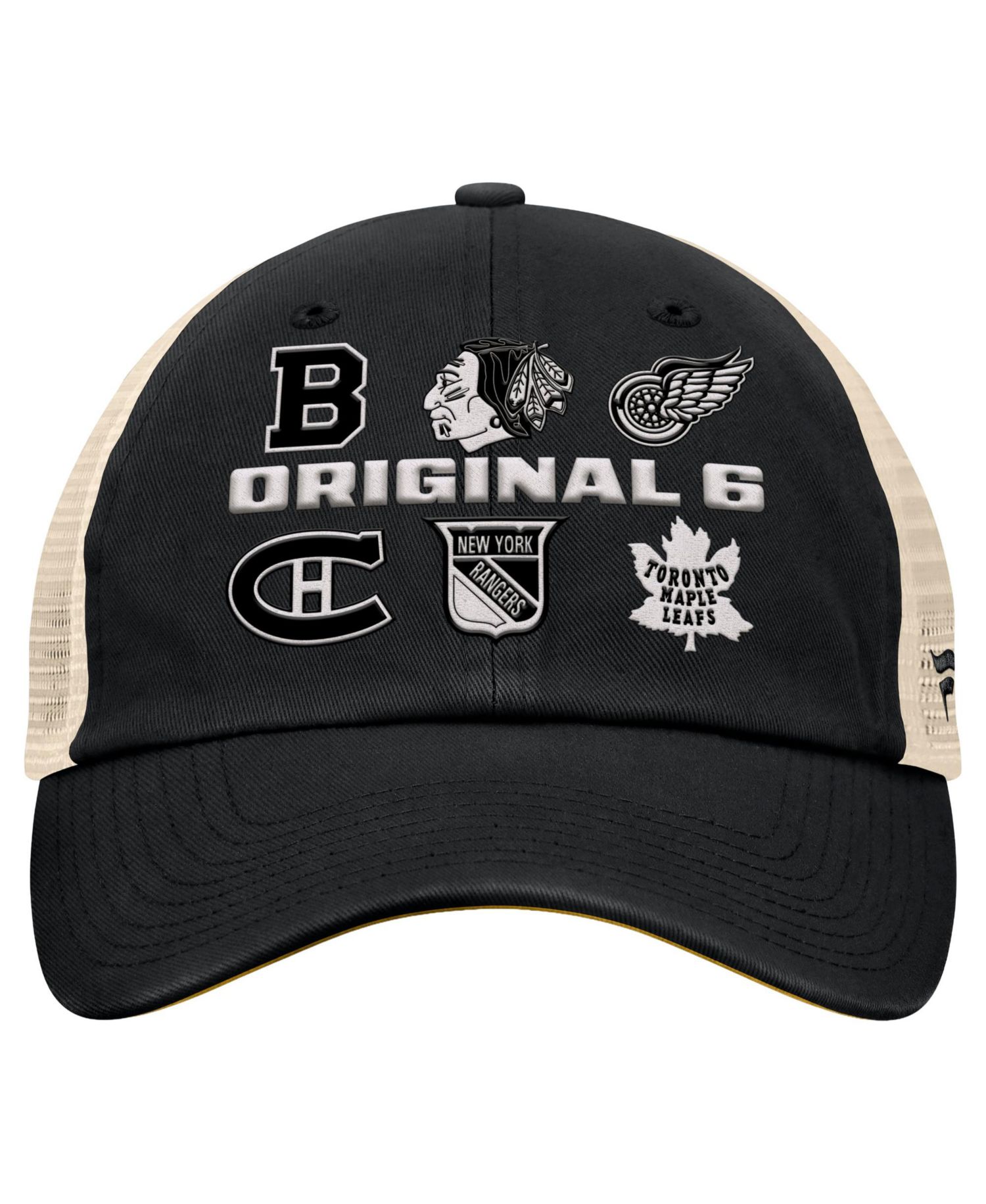 Men's Black Original Six Trucker Adjustable Hat