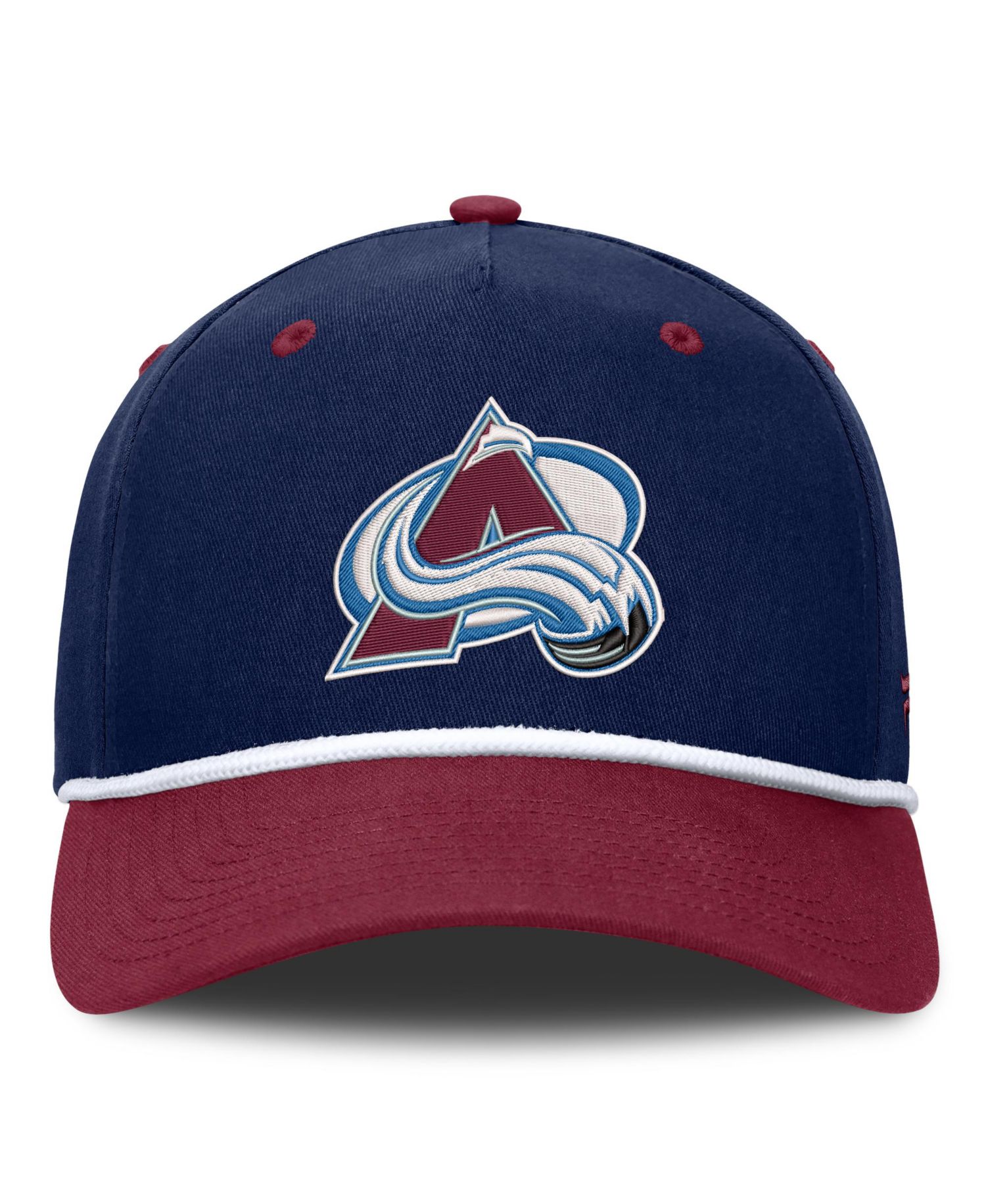 Men's Navy/Burgundy Colorado Avalanche Fundamental Power Play A-Frame Adjustable Hat