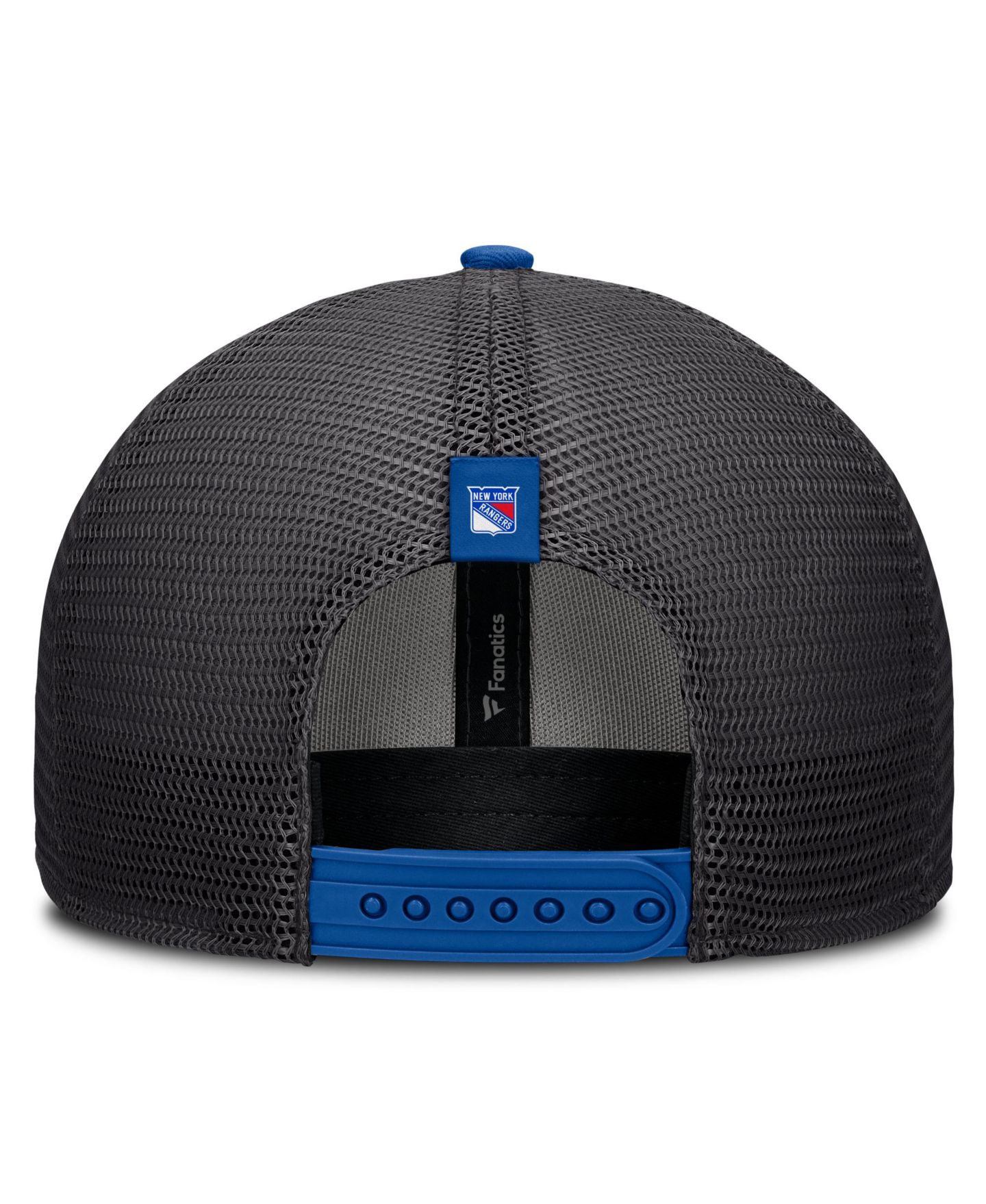 Мужская кепка Fanatics Black New York Rangers Fundamental Limits Trucker Adjustable Hat — фото 4