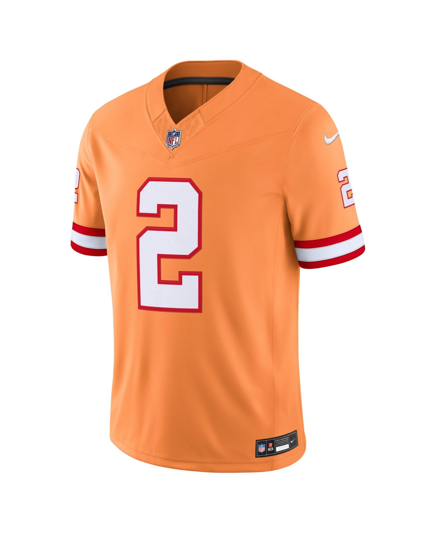 Men's Emeka Egbuka Creamsicle Tampa Bay Buccaneers Alternate Vapor F.U.S.E. Stitched Limited Jersey
