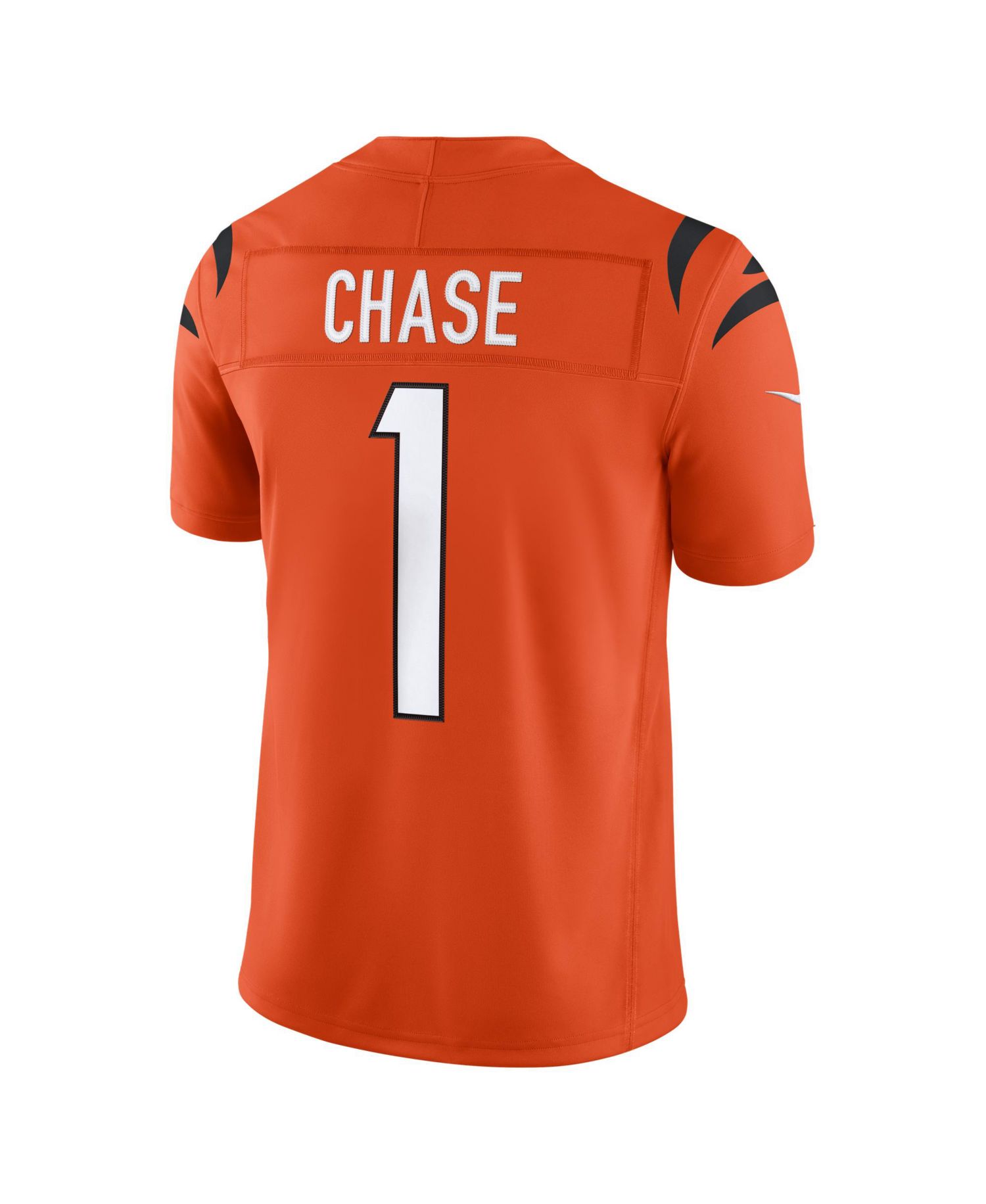 Men's Ja'Marr Chase Orange Cincinnati Bengals Alternate Vapor F.U.S.E. Stitched Limited Jersey