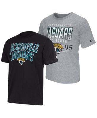 Men's  Black/Heather Gray Jacksonville Jaguars Two-Pack Logo T-Shirt Set