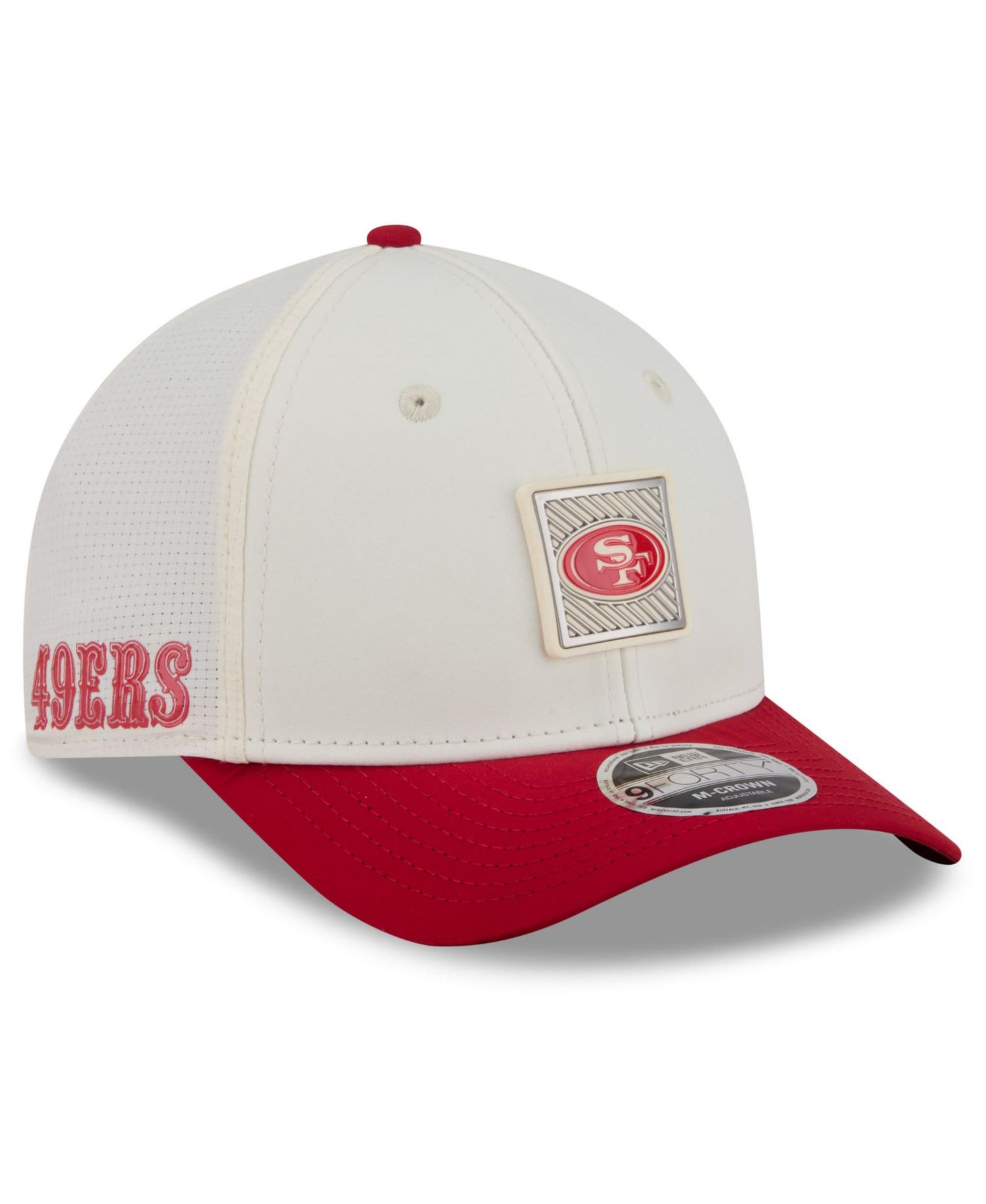 Big Boys and Girls Cream/Scarlet San Francisco 49ers 2026 Training Camp 9FORTY M-Crown Adjustable Hat