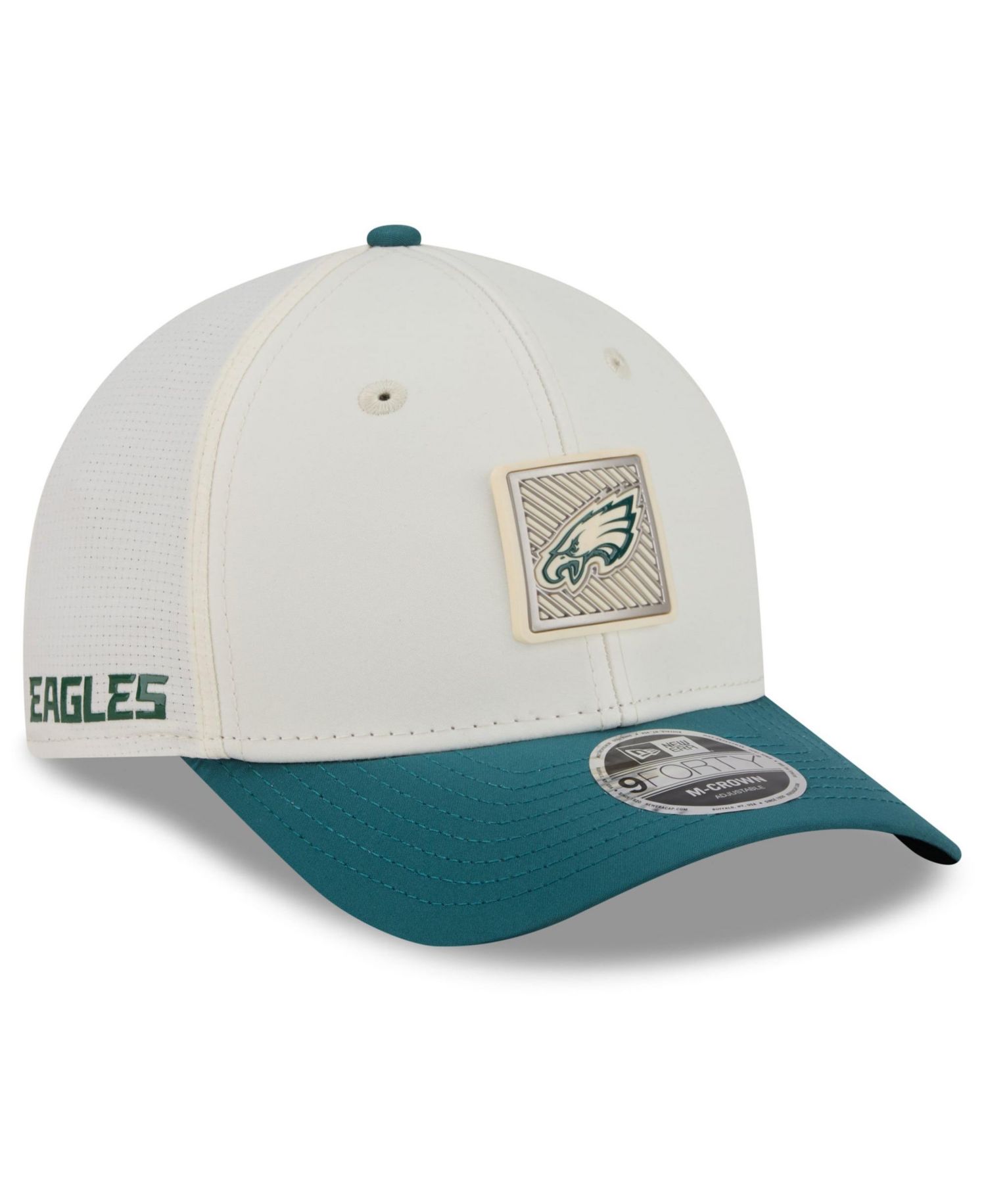 Big Boys and Girls Cream/Midnight Green Philadelphia Eagles 2026 Training Camp 9FORTY M-Crown Adjustable Hat