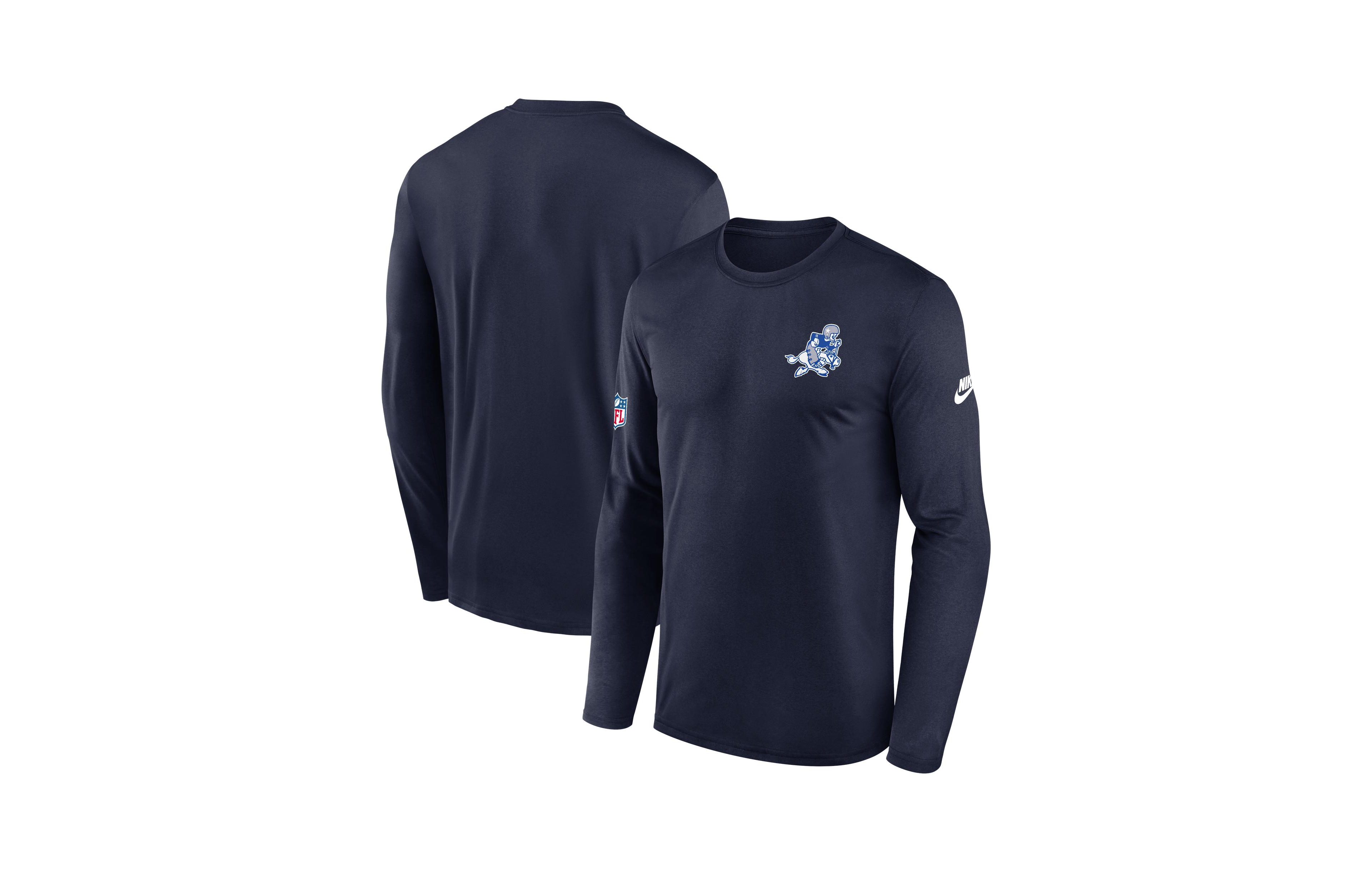 Nike Men's Dallas Cowboys Legend Small Logo Dri-fit Long Sleeve T-Shirt