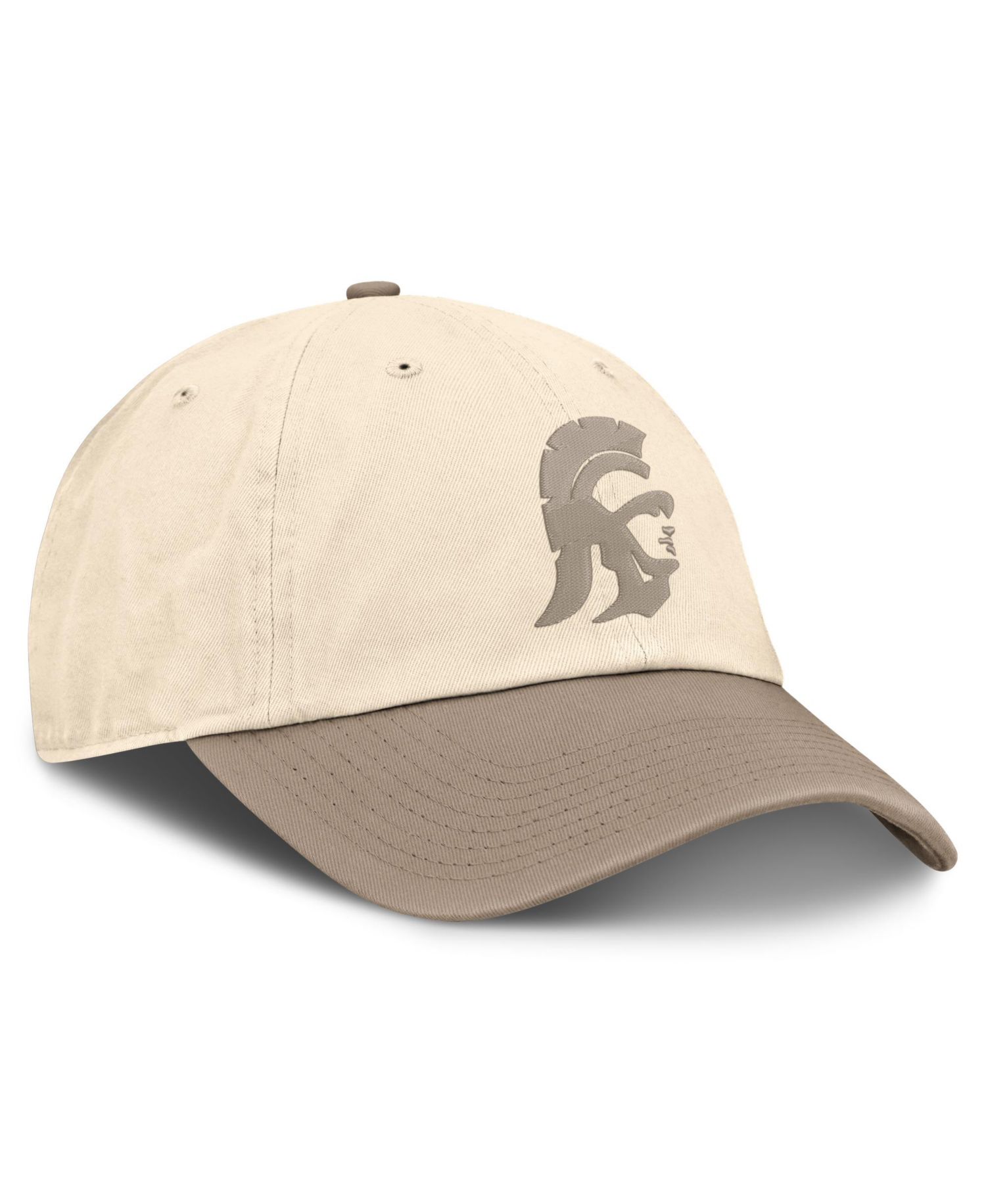 Men's Natural/Khaki USC Trojans Two-Tone Club Adjustable Hat
