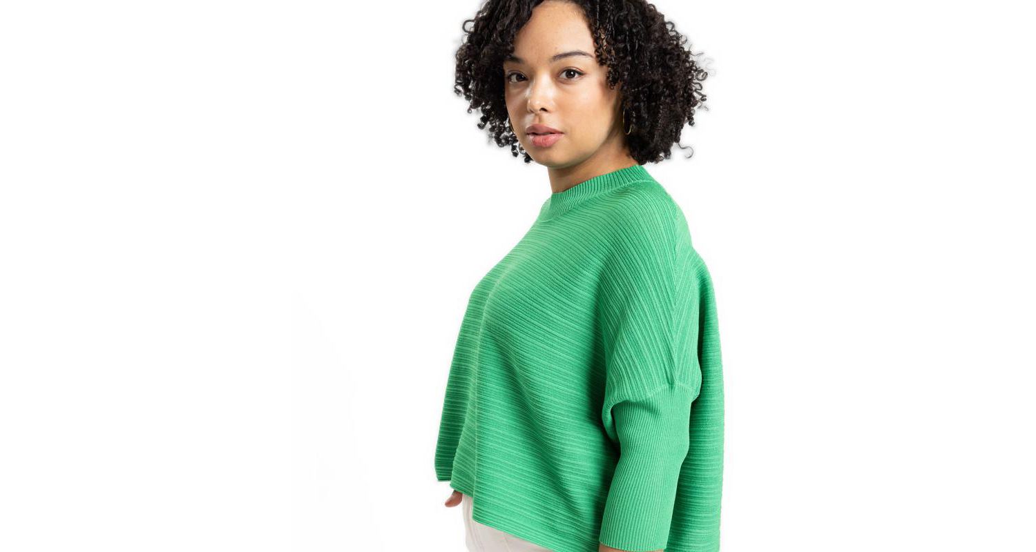 Women's Brooklyn Lightweight Textured Cropped Sweater
