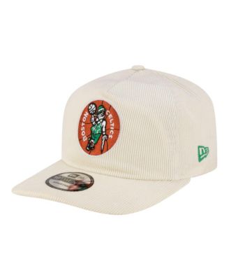 Men's White Boston Celtics 19TWENTY 80s Chrome Corduroy Adjustable Hat