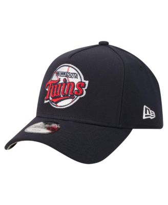 Big Boys and Girls Navy Minnesota Twins Cooperstown Logo 9FORTY A-Frame Adjustable Hat