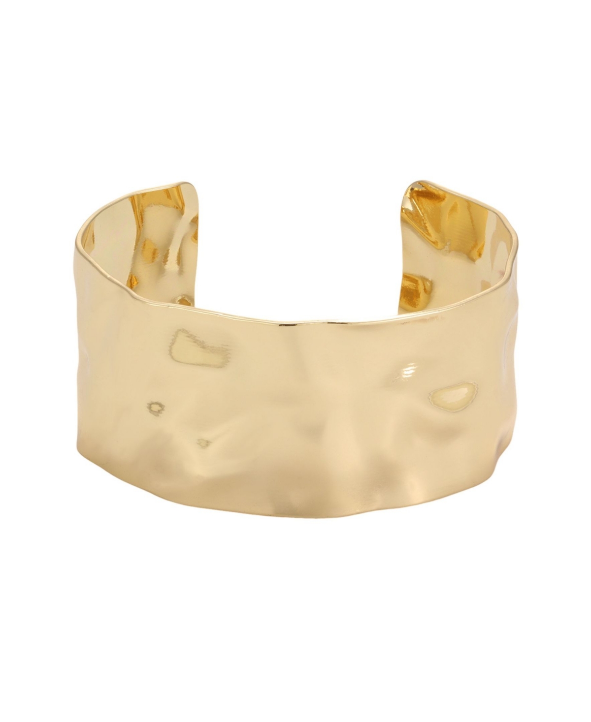 Adornia Women's Gold-Plated Hammered Bracelet
