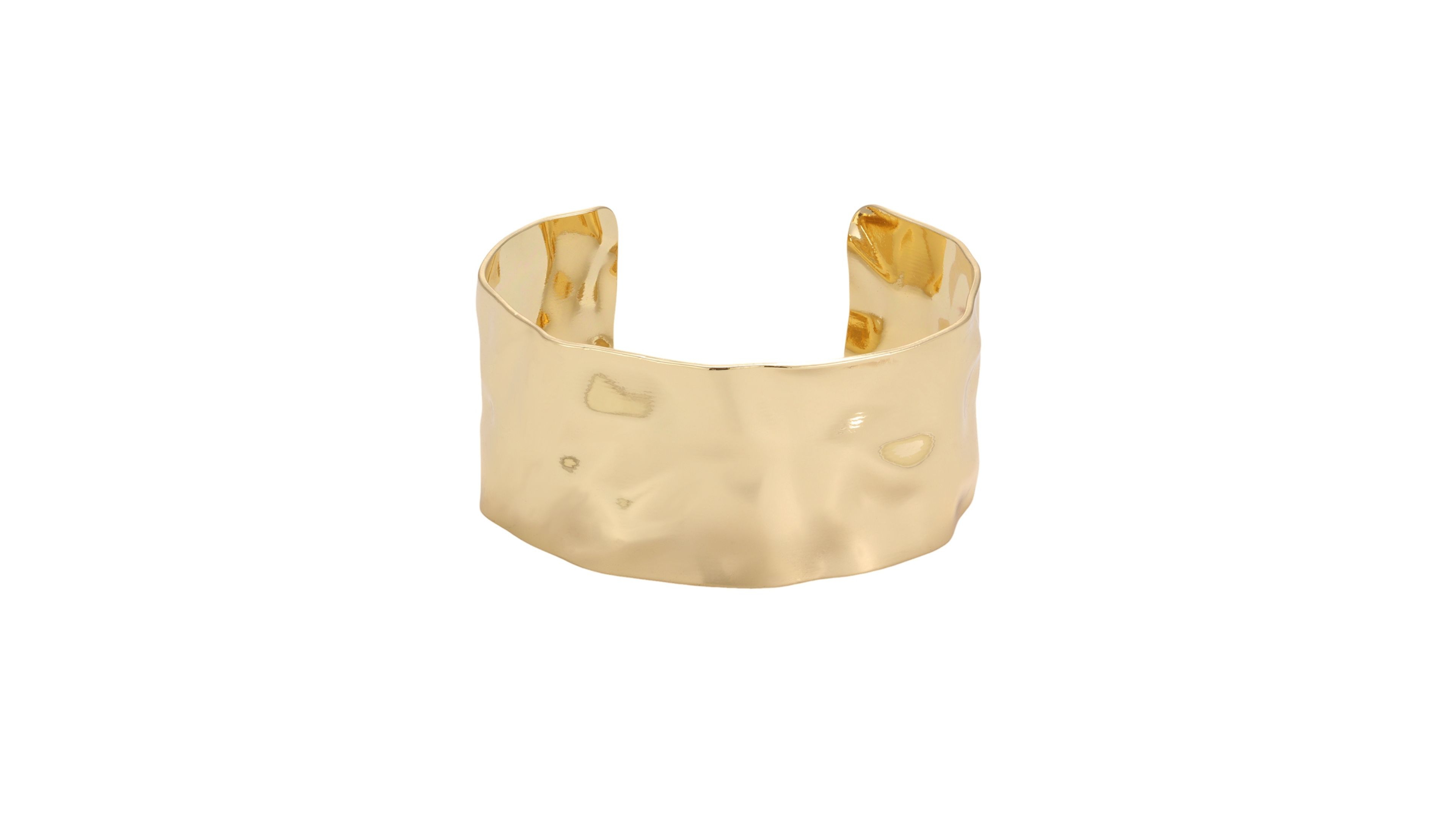 Adornia Women's Gold-Plated Hammered Bracelet