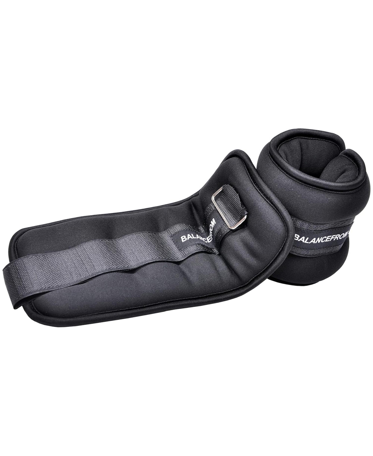 BalanceFrom Fitness Adjustable Fit Ankle, Wrist, Arm or Leg Weights, 8-lb Pair