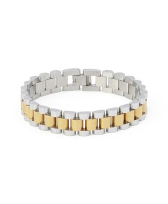 Women's Cubic Zirconia Two-Tone Chunky-Link Bracelet