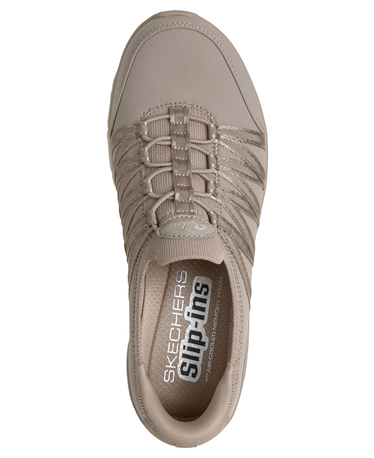 Женские кроссовки Skechers Steady Grace Walking Slip-On, цвет: Серо-коричневый — фото 5
