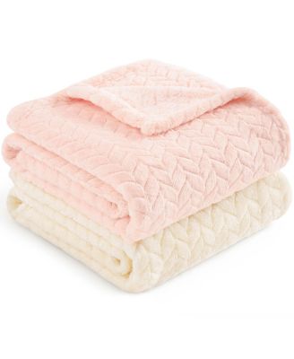 Souffl&eacute; Machine-Washable Baby Blanket, 30" x 40", 2-Pack