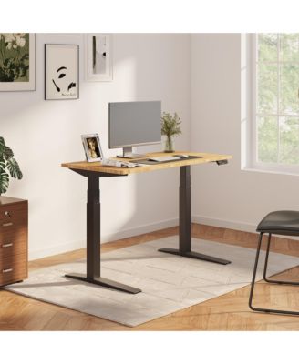 E7 Pro Premium Standing Desk, Frame and Bamboo Top