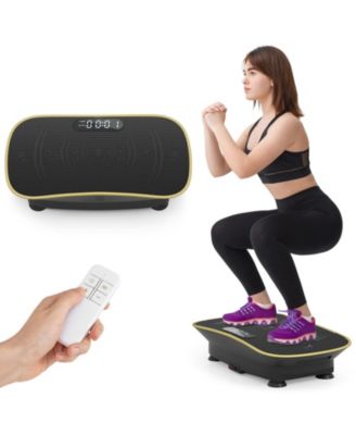 Vibration Plate Exercise Machine with 10 Speed Intensities, 220-lb Cap