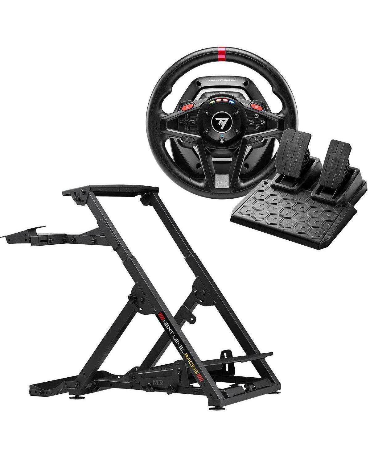 Next Level Racing Wheel Stand 2.0 Foldable Usb Bundle for Logitech, Thrustmaster, Fanatec