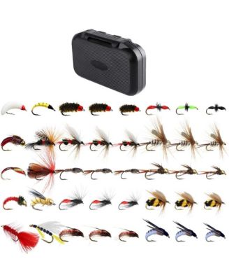 Fly Fishing Flies Kit With Storage Box Trout Steelhead Lures For Anglers