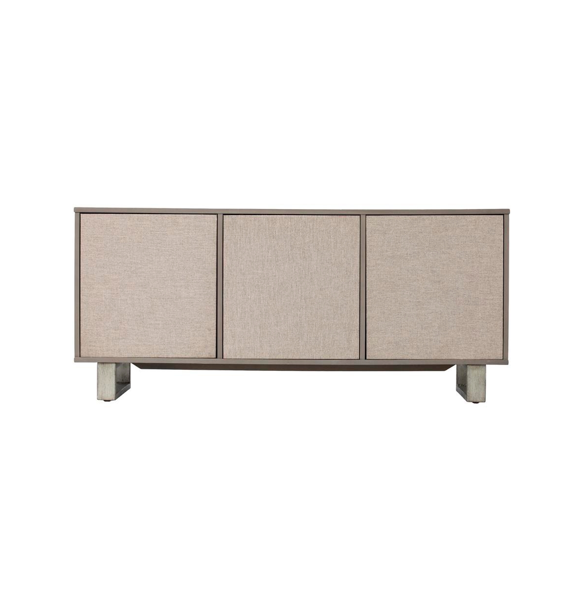 Augusta Home Abston 3-Door Media Console - Grey