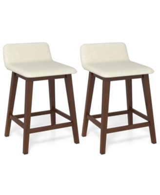24 in Counter Height Bar Stools Set of 2 with Low Back