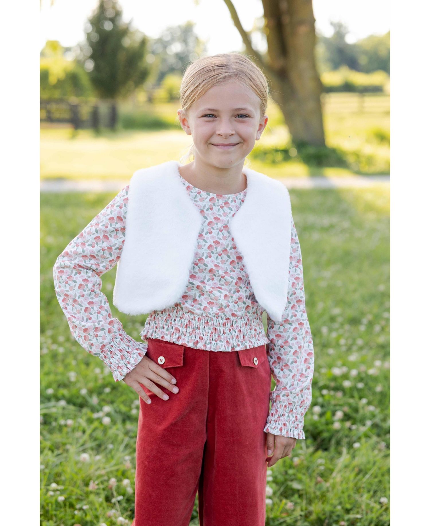 Big Girls (7-14) Faux Fur Vest