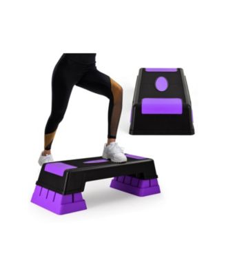 Aerobic Step Platform, 3 Heights, 330-lb Capacity, Non-Slip