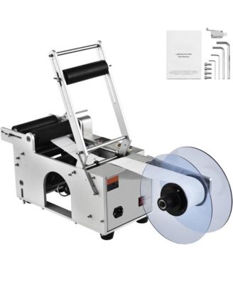 Semi-Automatic Round Bottle Labeling Machine 20 to 50 Bottles Per Minute Electric Label Applicator