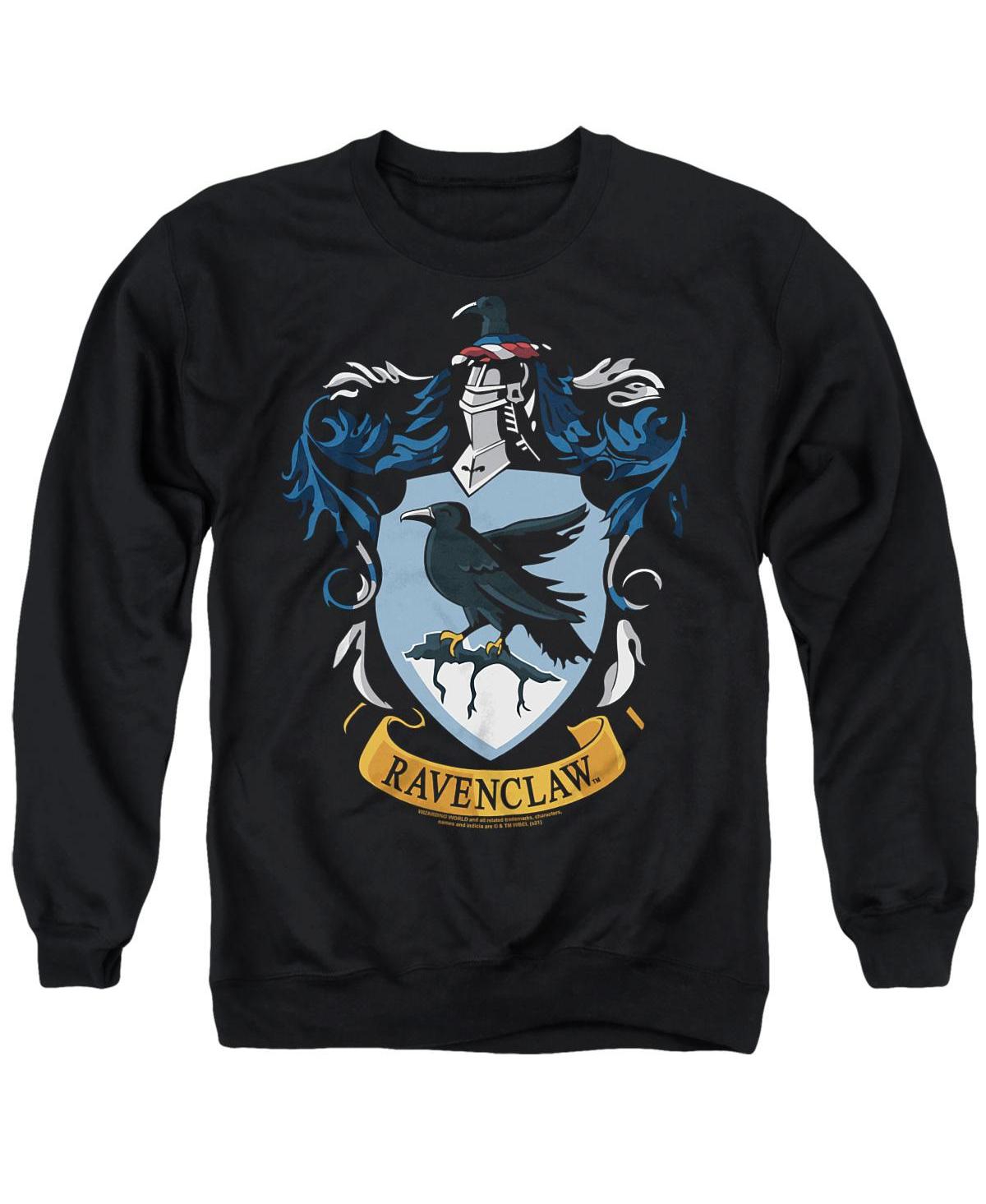 Harry Potter Men's Ravenclaw Crest Graphic Classic-Fit Crewneck Sweatshirt - Black