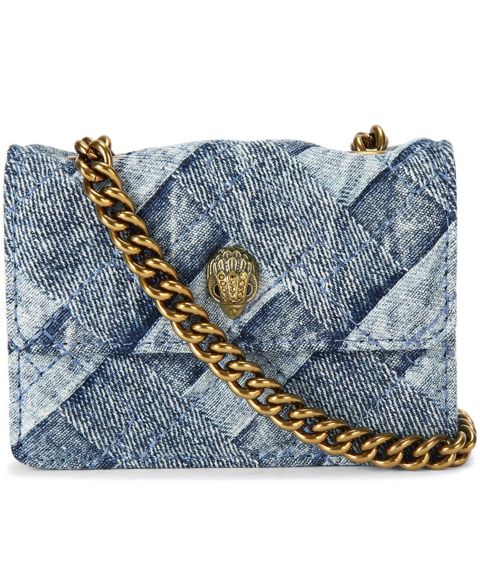 Женская сумка через плечо Kurt Geiger London Micro Denim Kensington, цвет: Джинсовый