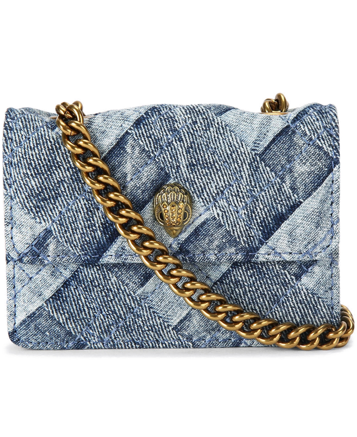 Kurt Geiger Mini Denim Kensington Crossbody Handbag