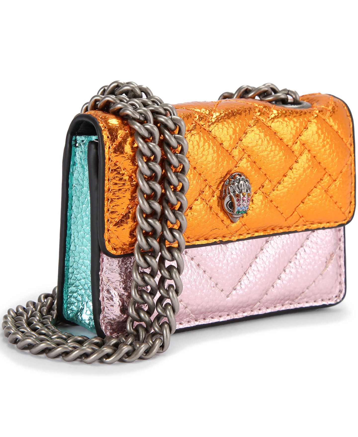 Женская сумка Kurt Geiger London Micro Kensington Quilted Leather Crossbody, цвет: Разноцветный — фото 5
