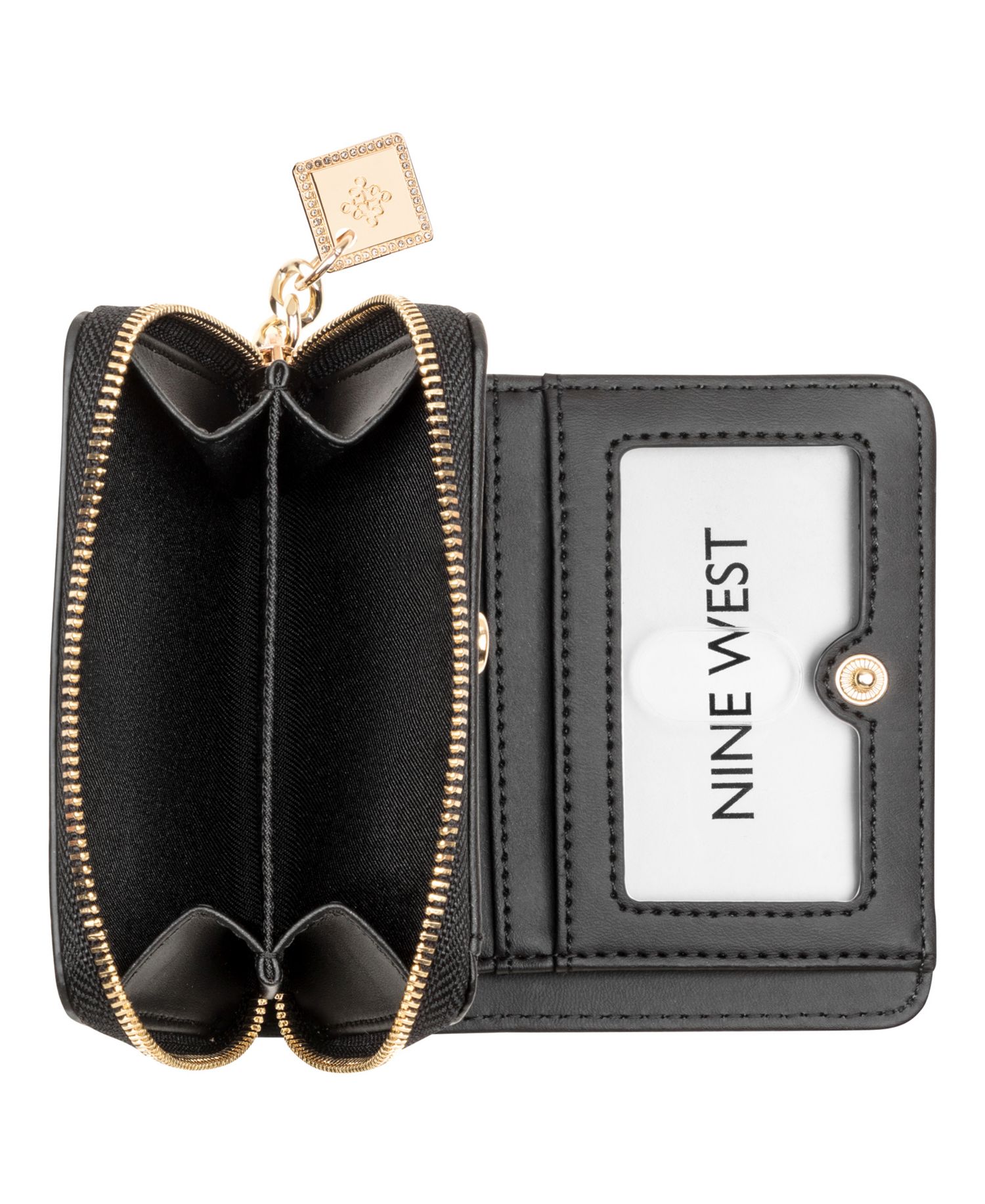 Kristina Metallic Zip Around Wallet