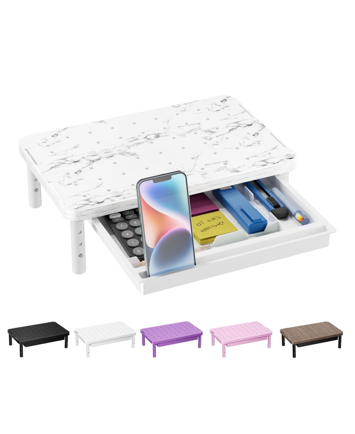 Lofree Adjustable Dual Monitor Riser, Compatible with Most Displays and Laptops - Open Miscellaneous
