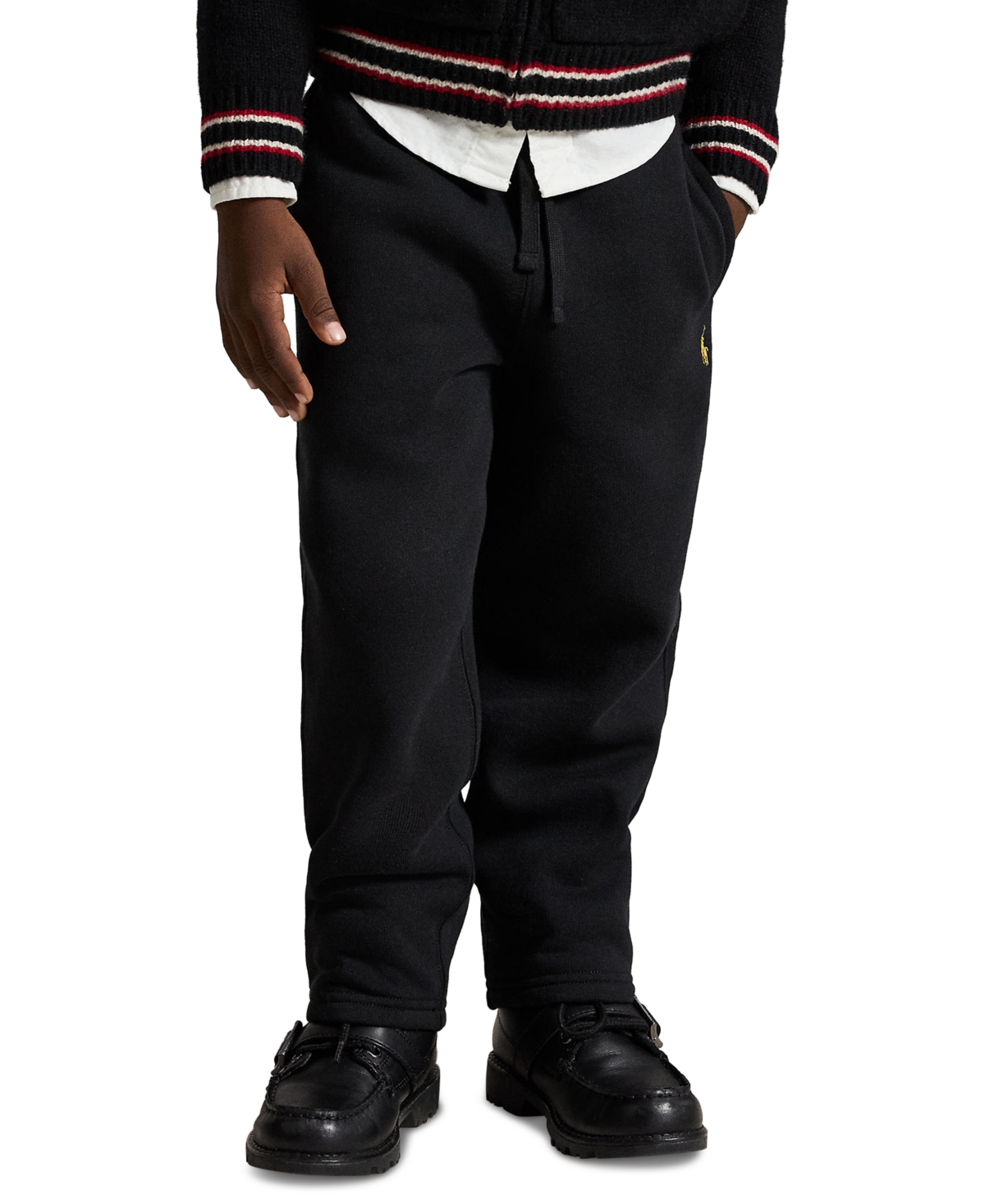 Polo Ralph Lauren Kids' Boys' 2t-7 Fleece Cotton-blend Sweatpant In Black