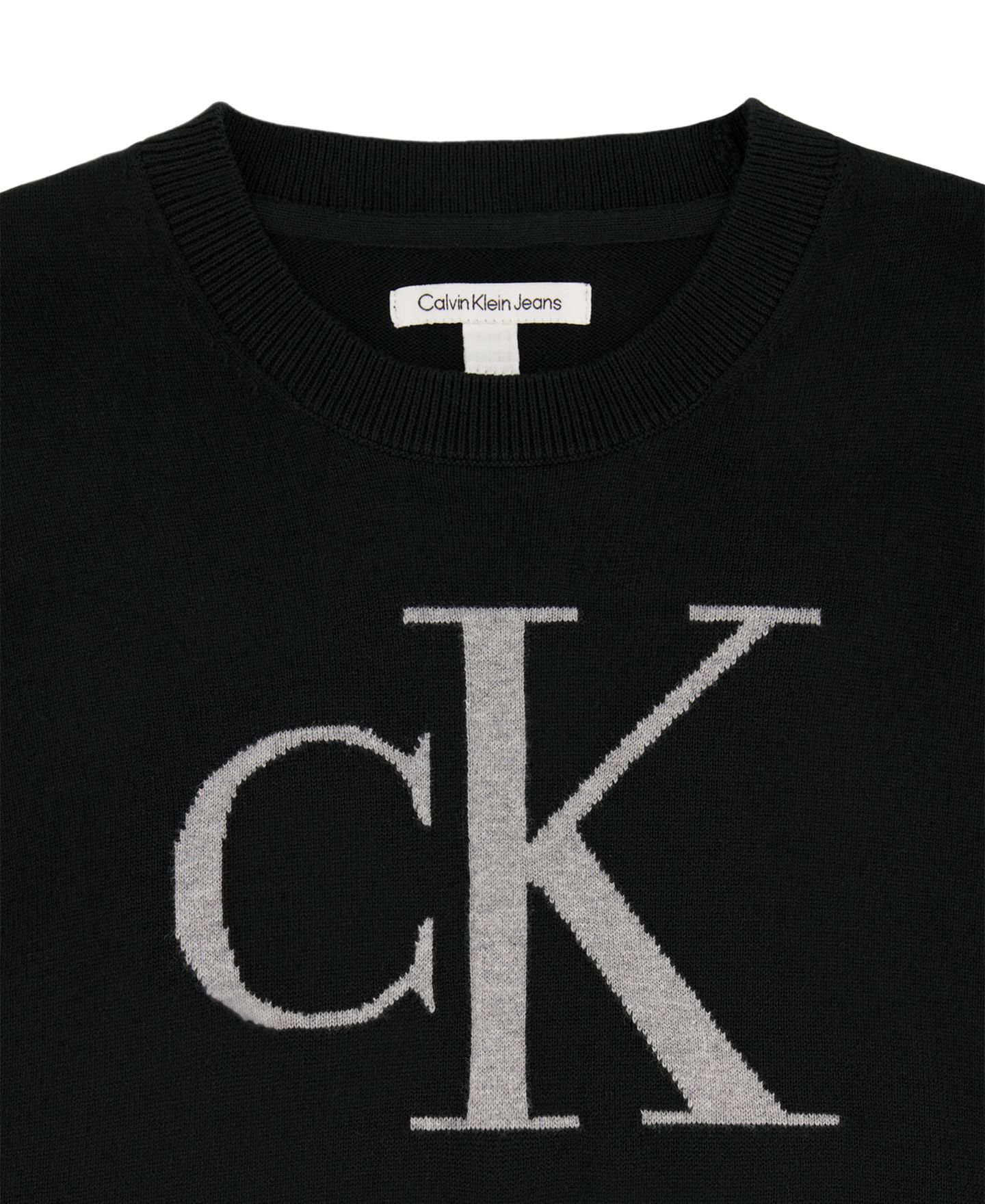 Толстовка Calvin Klein Monogram Graphic для мальчиков, цвет: Чёрный — фото 4
