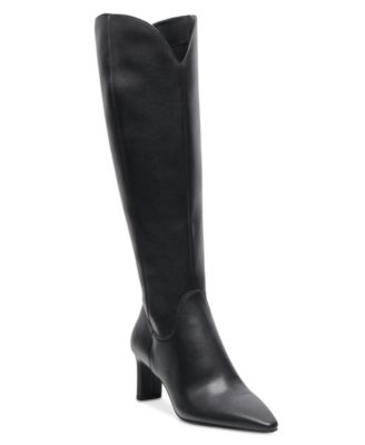 Women's Gessy Scallop Cut Block Heel Dress Boots