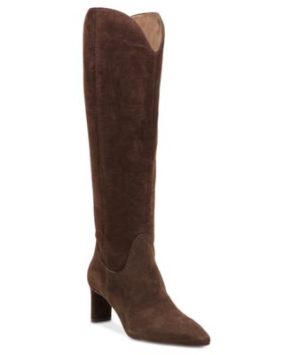 Women's Gessy Scallop Cut Block Heel Dress Boots