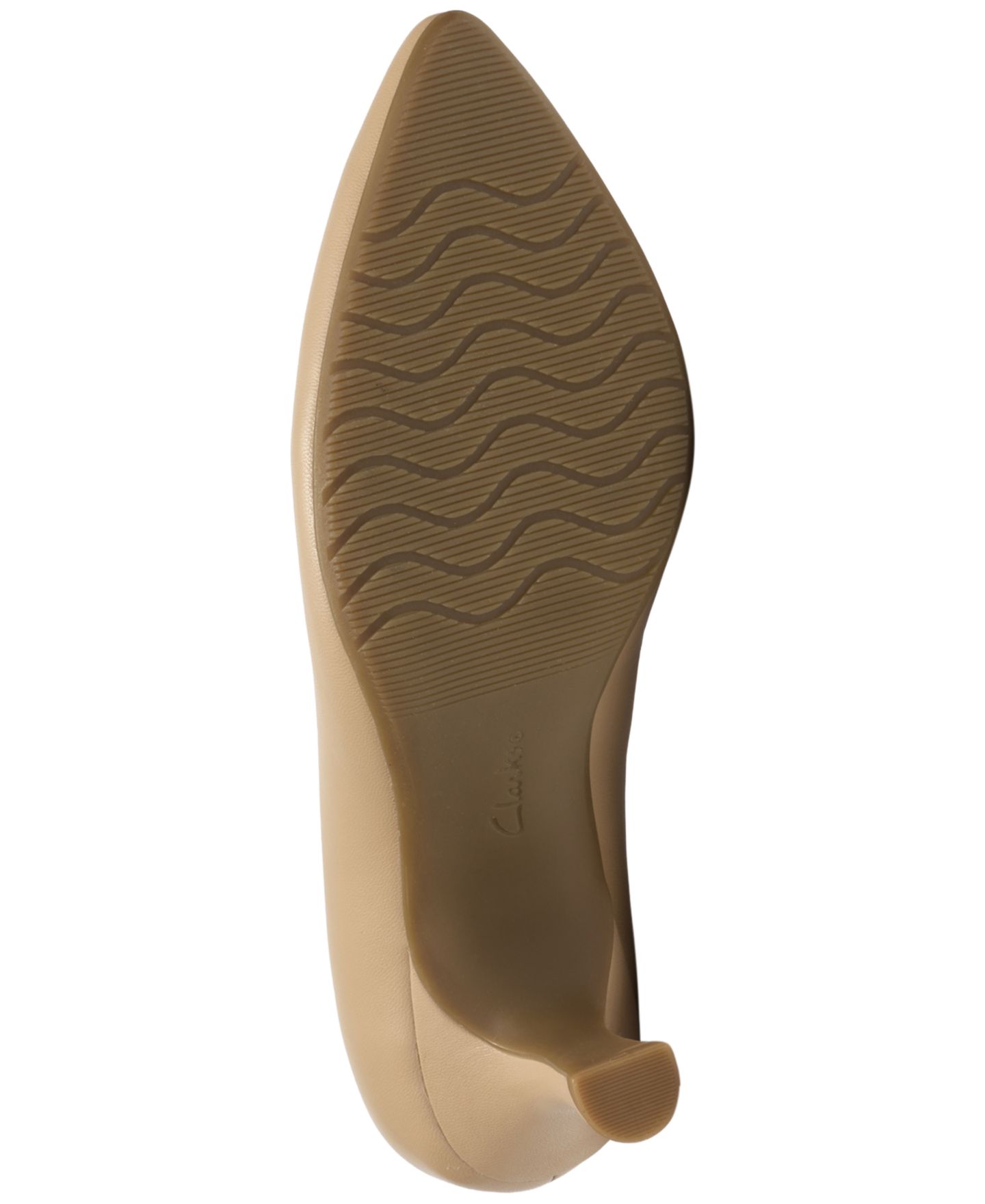 Женские туфли Clarks Collection Kacelyn Lena Slip-On Pumps, цвет: Бежевый кожаный — фото 5