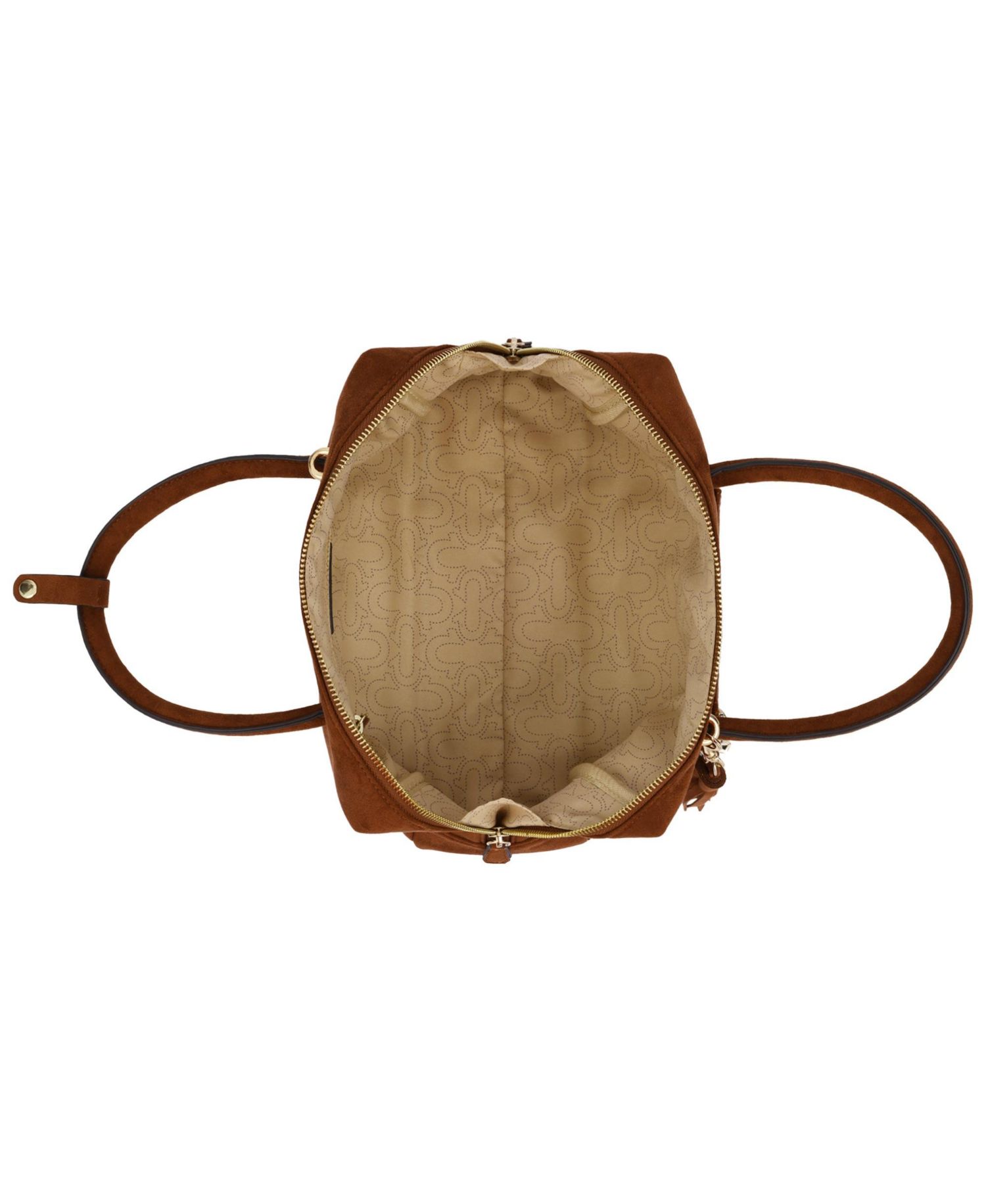 Logo Lock Top Handle Adjustable Crossbody Bag