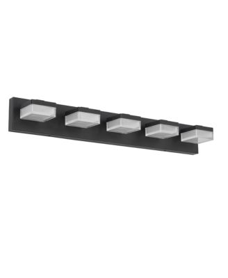 5 Light Modern LED Bathroom Vanity Light Fixture Over Mirror