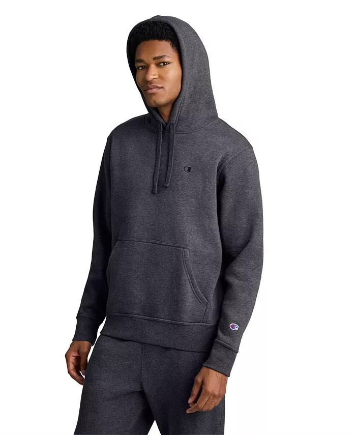 Men's Dark Green Kangaroo Pocket Hoodie - thumbnail 8