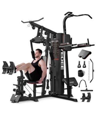 All-in-One Home Gym System with Folding Chest Press – 90 Exercises in One Space-Saving Machine