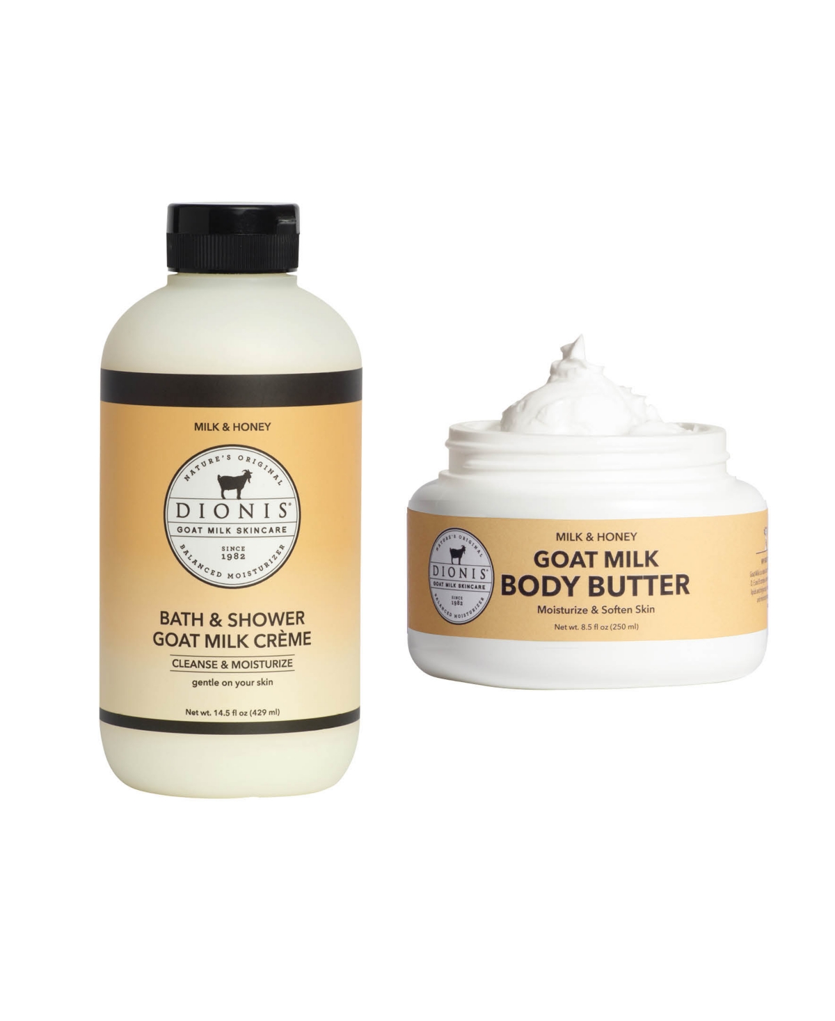 Dionis Milk & Honey Goat Milk Shower Creme And Body Butter Set In No Color