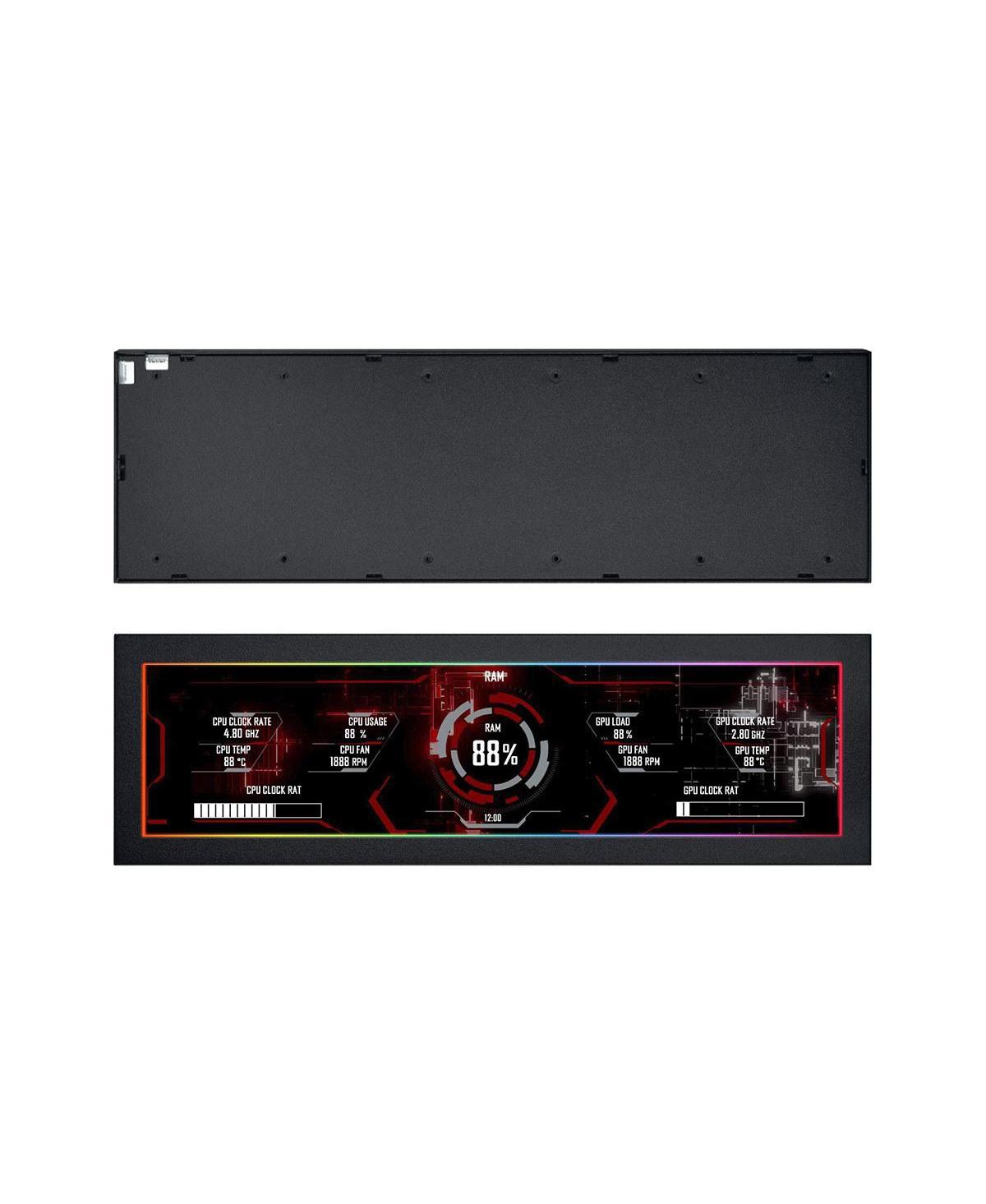 Lian-Li SM088.X 8.8 in. Universal Screen IPS LCD 1920 x 480 Mounting for Any Computer Setup, Black