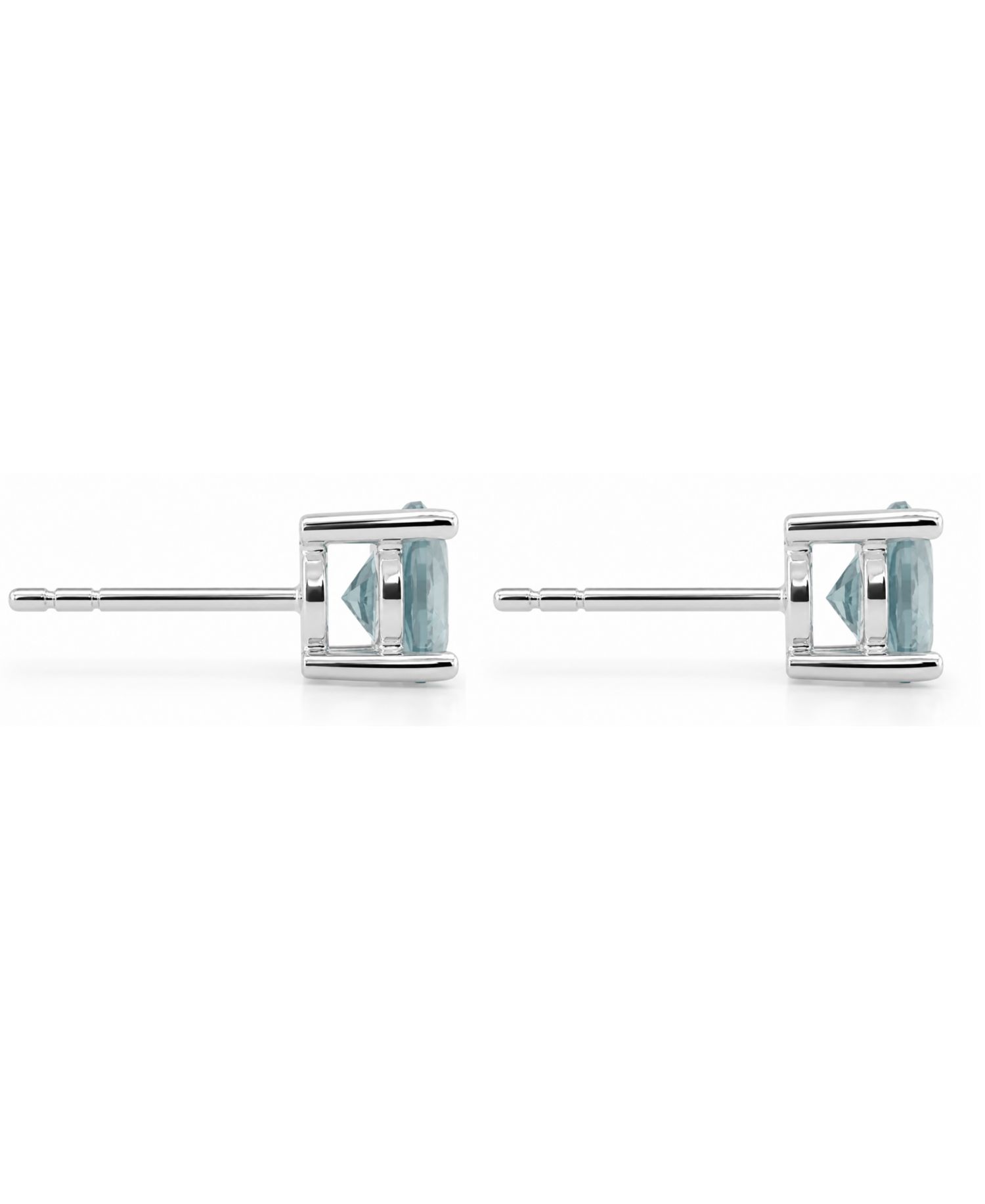 And Now This Glass Stone Stud Earrings in Silver-Plate