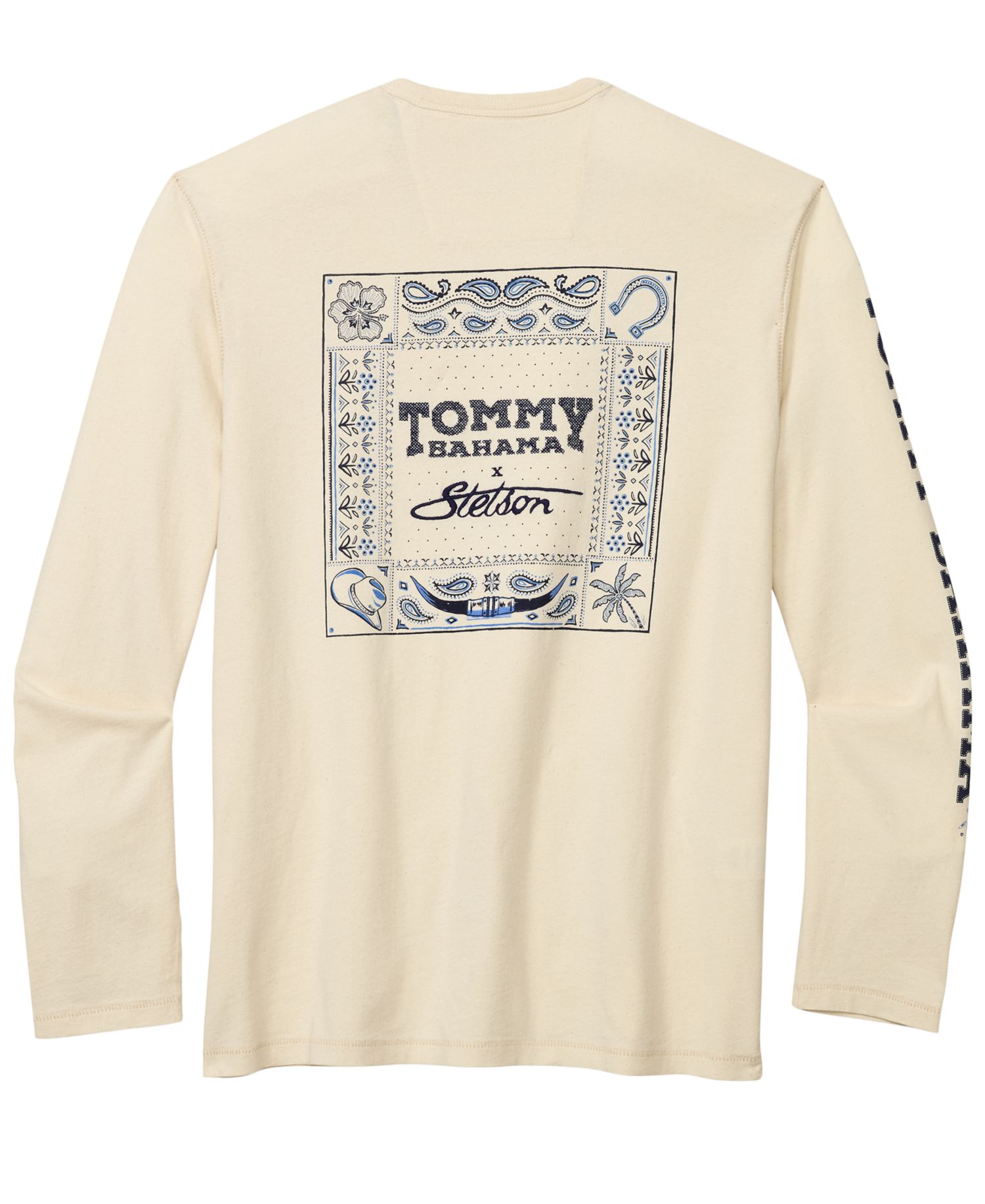 Men's Bandana Sands Long-Sleeve Western Graphic T-Shirt